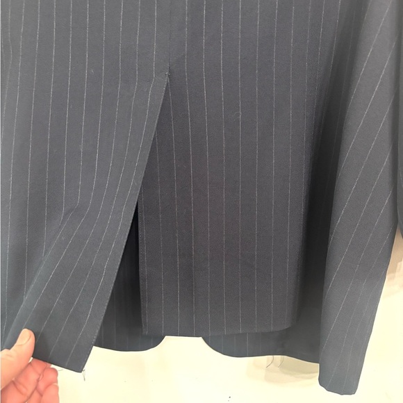 Brooks Brothers Wool Navy Blue gray Pinstripe Blazer Sportcoat Suit Jacket
45R - Picture 5 of 8